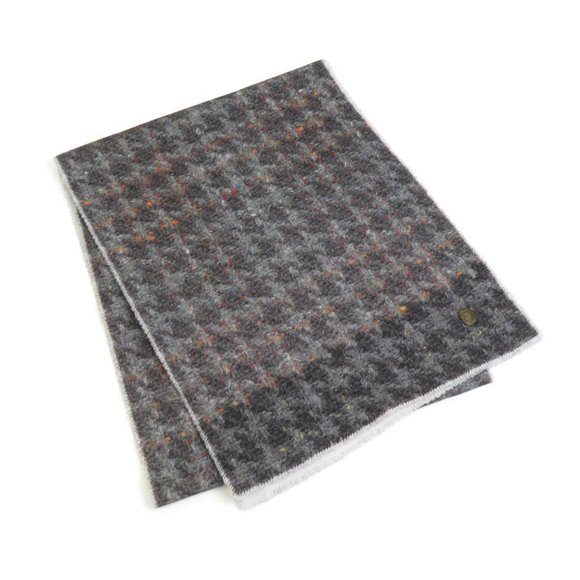 GUCCI Scarf Wool Cashmere Grey Multicolor Men's Women's e58709a - Picture 1 of 5